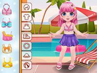 Jeu mobile Toddie cute swimsuit