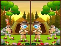 Jeu mobile Spot 5 differences camping