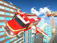 Jeu mobile Flying fire truck driving sim