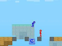 Jeu mobile Stickman blockworld parkour 2