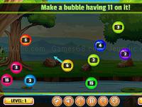 Jeu mobile Num bubbles merging