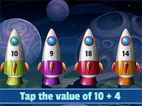 Jeu mobile Math rockets addition