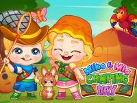 Jeu mobile Mike and mia camping day