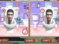Jeu mobile Skibidi toilet: find the differences