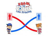 Draw to toilet - line drawing