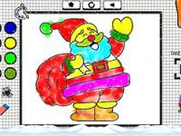 Easy coloring santa claus