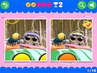 Jeu mobile Lucas the spider:spot the difference