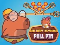 Jeu mobile Save baby capybaras - pull pin