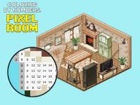 Jeu mobile Coloring by numbers. pixel rooms