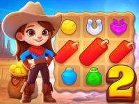 Jeu mobile Wild west match 2: the gold rush