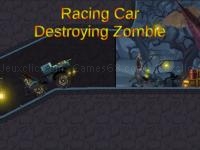 Jeu mobile Racing car destroying zombie