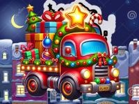 Jeu mobile Christmas truck run: festive endless racing fun