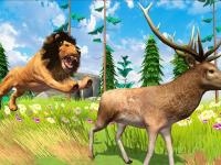 Jeu mobile Realistic lion hunting animal 2024