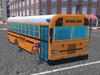 Jeu mobile Bus school park driver
