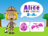 Jeu mobile World of alice   dino colors