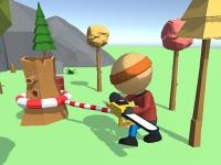 Jeu mobile Wood man cutter