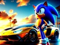 Jeu mobile Sonic run for lamborghini
