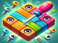 Jeu mobile Unscrew wood puzzle
