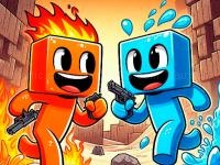 Fire and water blockman