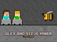 Jeu mobile Alex and steve miner two player