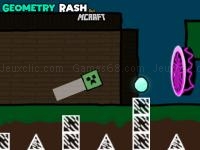 Jeu mobile Geometry rash but mcraft