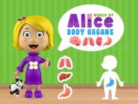 Jeu mobile World of alice   body organs