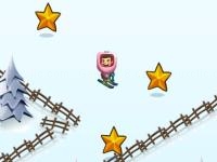 Jeu mobile Skibidi zigzag snow ski