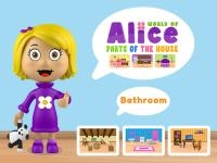 Jeu mobile World of alice   parts of the house