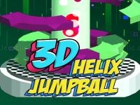 Jeu mobile 3d helix jump ball