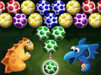 Jeu mobile Dino eggs bubble shooter