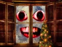 Jeu mobile New year santa claus outside the window