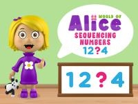 Jeu mobile World of alice sequencing numbers