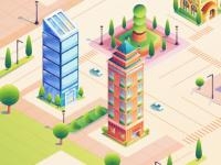Jeu mobile Town builder