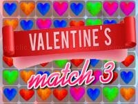 Jeu mobile Valentins match 3