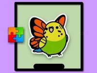 Jeu mobile Cute budgie puzzle