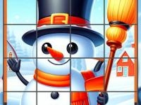 Happy snowman puzzle