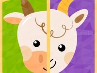 Baby games: animal puzzle for kids