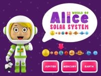 Jeu mobile World of alice   solar system