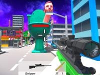 Jeu mobile Skibidi toilet fps shooting survival