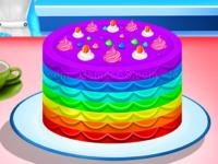 Jeu mobile Cooking rainbow cake