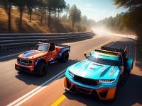 Jeu mobile Top down truck racing