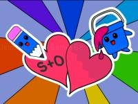 Jeu mobile Valentine coloring book