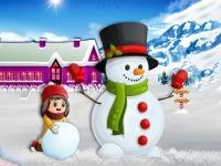 Jeu mobile Kids and snowman dress up