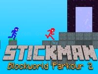 Jeu mobile Stickman blockworld parkour 2