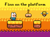 Jeu mobile Finn on the platform