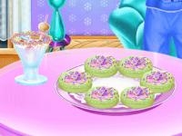 Jeu mobile Yummy rainbow donuts cooking