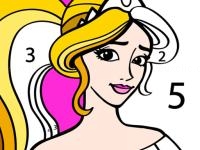 Jeu mobile Princess coloring by number
