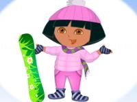 Jeu mobile Dora ski dress up