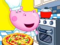 Jeu mobile Hippo pizza maker