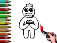 Jeu mobile Rainbow friends coloring book